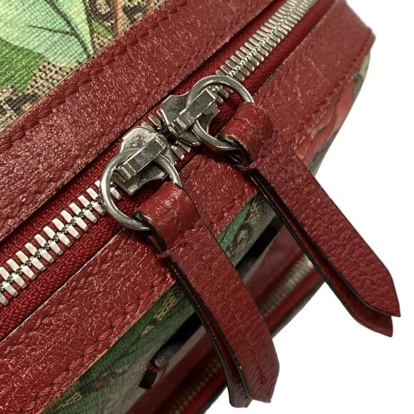 GUCCI GG Supreme Tian Small Backpack Beige Red Multi PVC Leather - 889-071825 - Picture 11 of 14